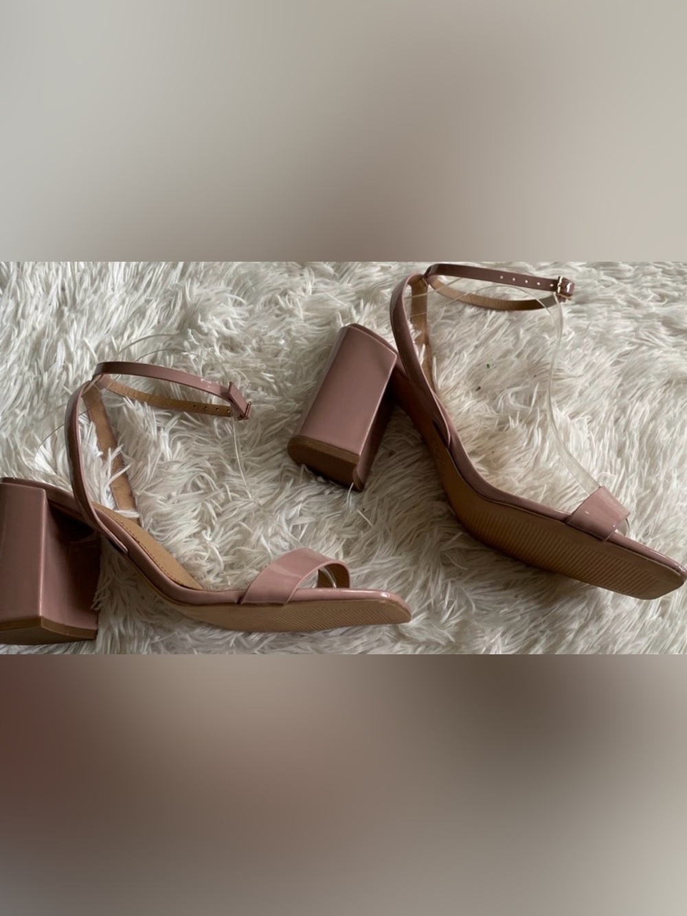 ASOS Mauve patent leather sandals